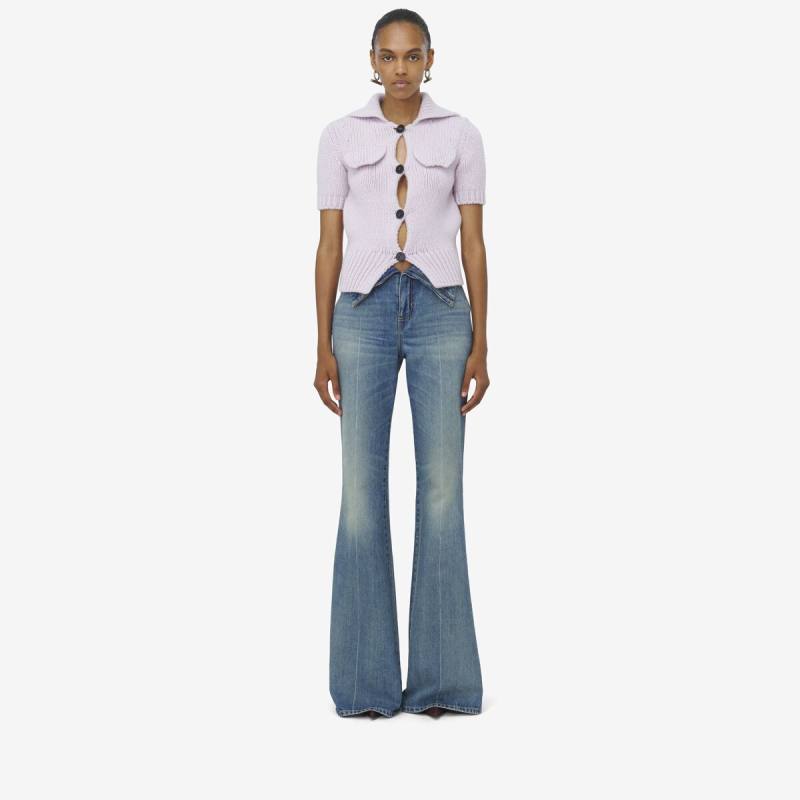 ALEXANDER MCQUEEN - Fold Over Waist Jeans - Item 813252QMACV4315
